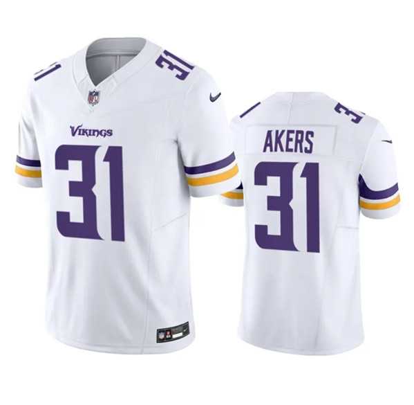 Men & Women & Youth Minnesota Vikings #31 Cam Akers White 2023 F.U.S.E. Vapor Throwback Limited Jersey